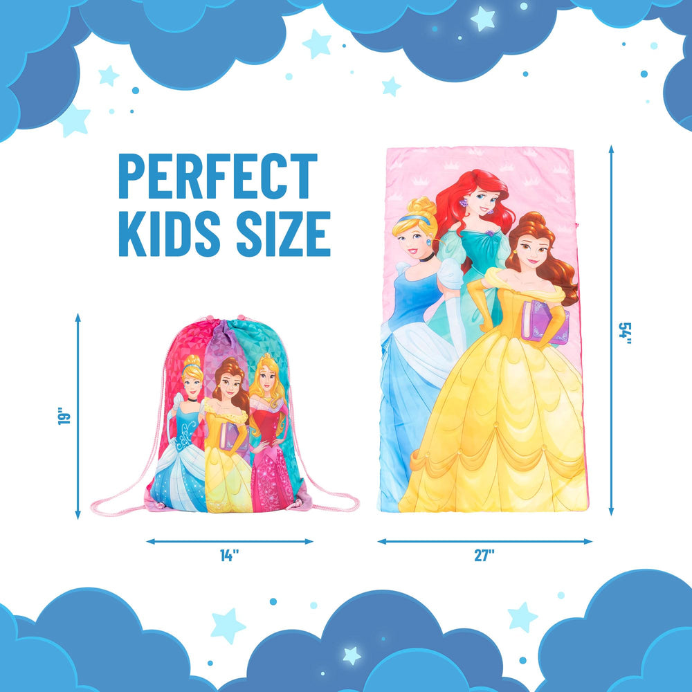 Jay Franco Disney Princess Trip Slumber Sack Cinderella close-up highlights softness.