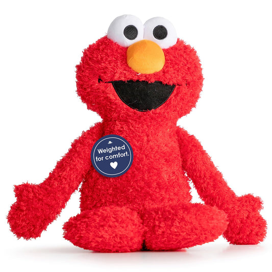 Jay Franco Elmo weighted pillow buddy 19 inch size for cozy bedtime support.