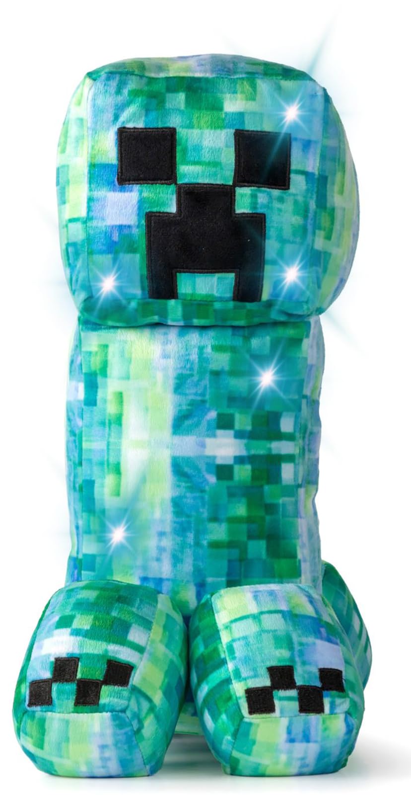 Jay Franco Minecraft Charged Up Creeper Pillow Buddy with soft microfiber fabric for cuddling