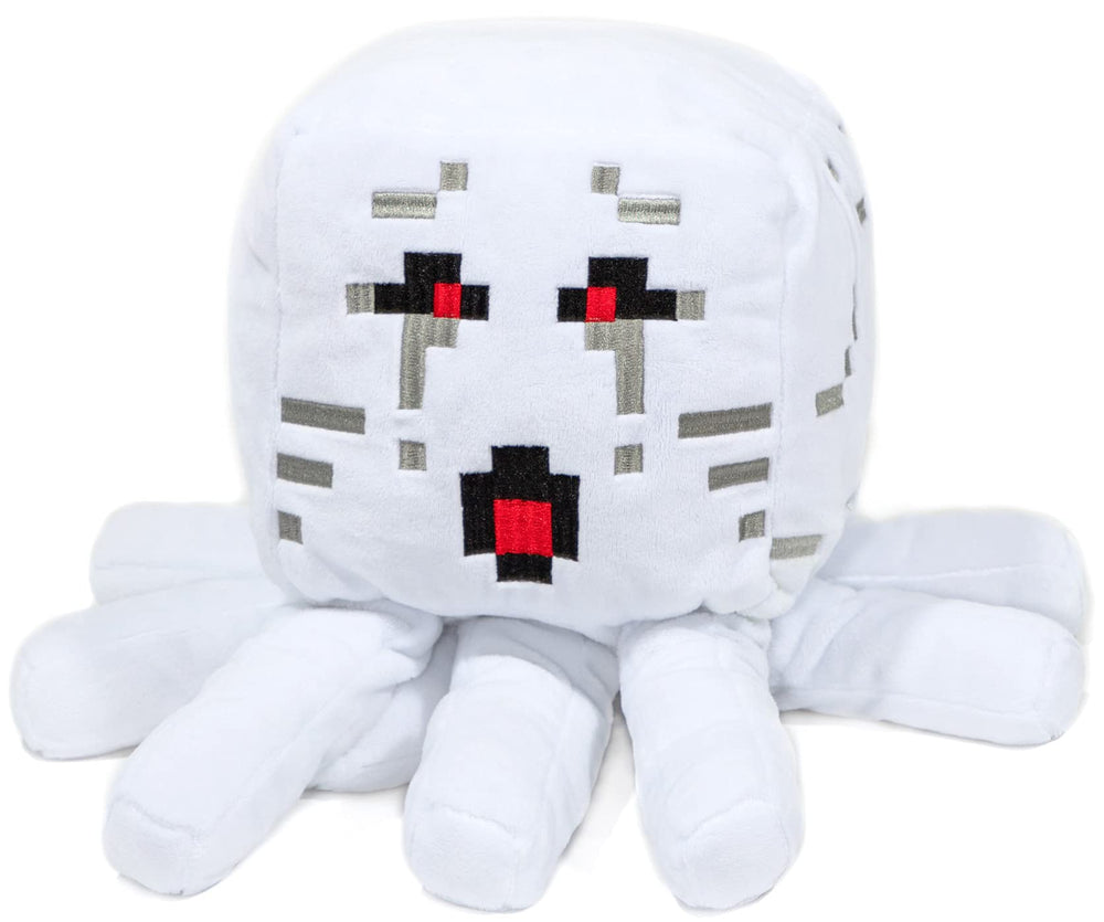 Ghast plush pillow buddy in car seat for convenient travel comfort.