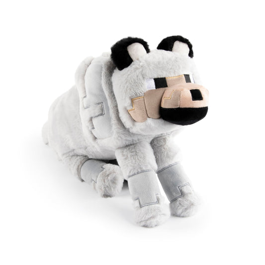 Jay Franco Minecraft Wolf Pillow Buddy back view, decorative yet cuddly for kids' rooms.