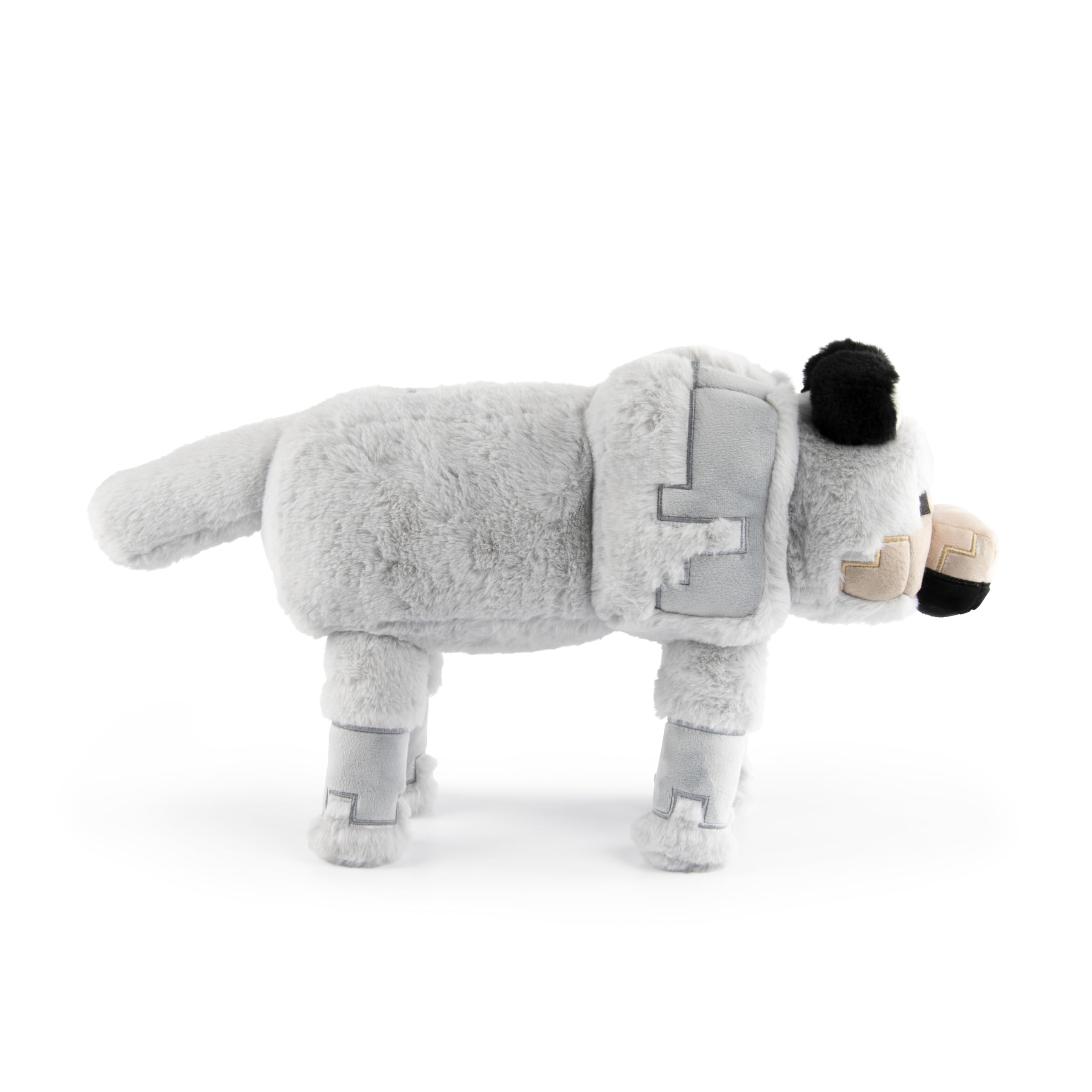 Jay Franco Minecraft Wolf Pillow Buddy close-up, ultra-soft fabric suitable for naps and travel.