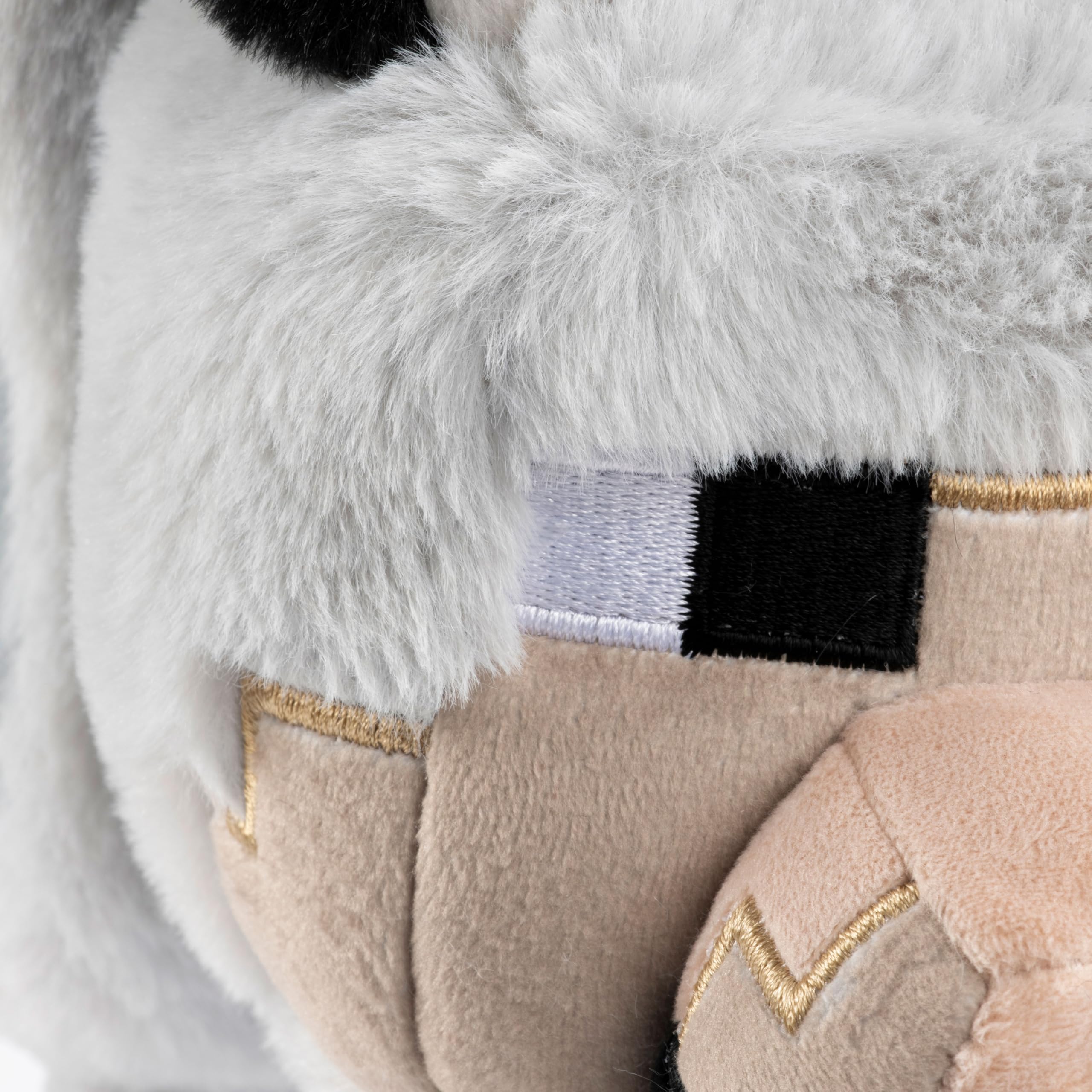 Jay Franco Minecraft Wolf Pillow Buddy in a kid's room, easy spot-clean care.