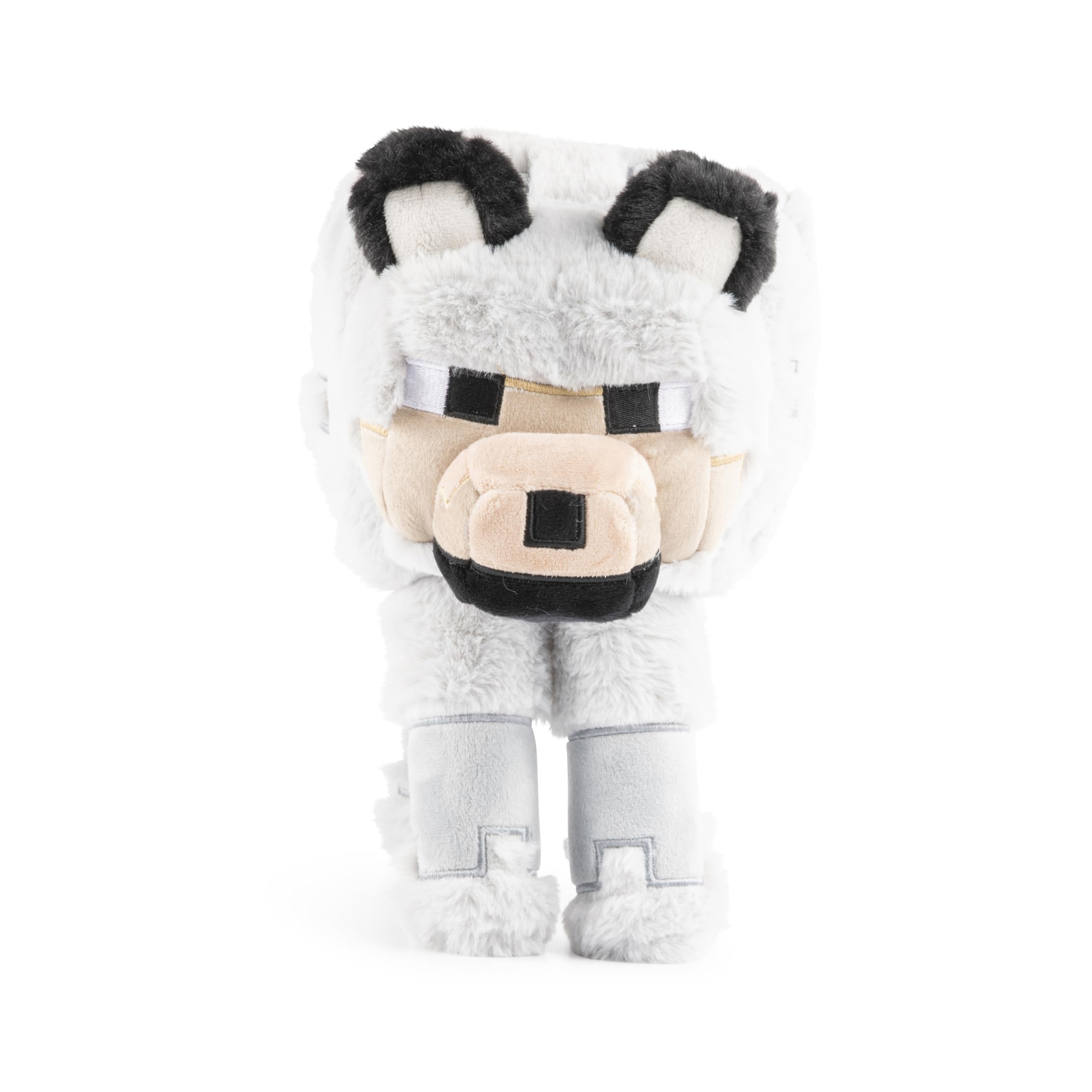 Jay Franco Minecraft Wolf Pillow Buddy side profile, soft microfiber texture for gentle play.
