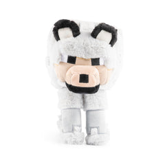 Jay Franco Minecraft Wolf Pillow Buddy side profile, soft microfiber texture for gentle play.