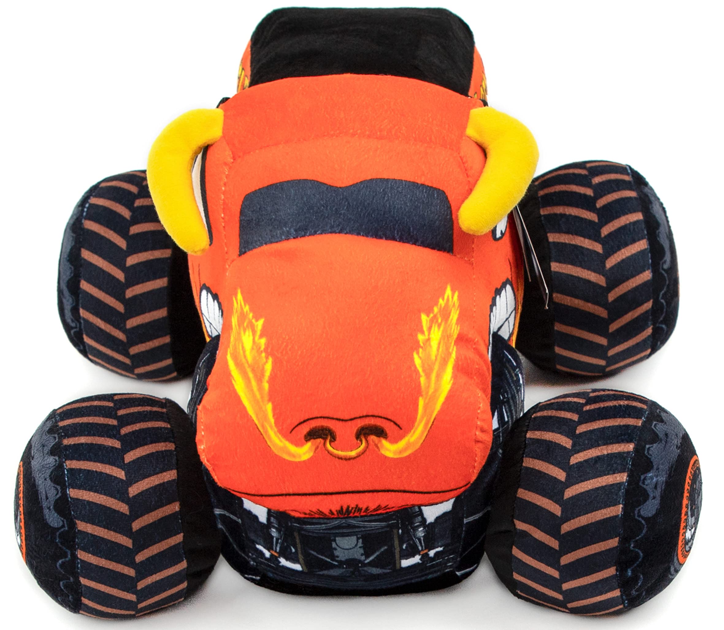 El Toro Loco face close-up showing a soft microfiber surface for hugs.