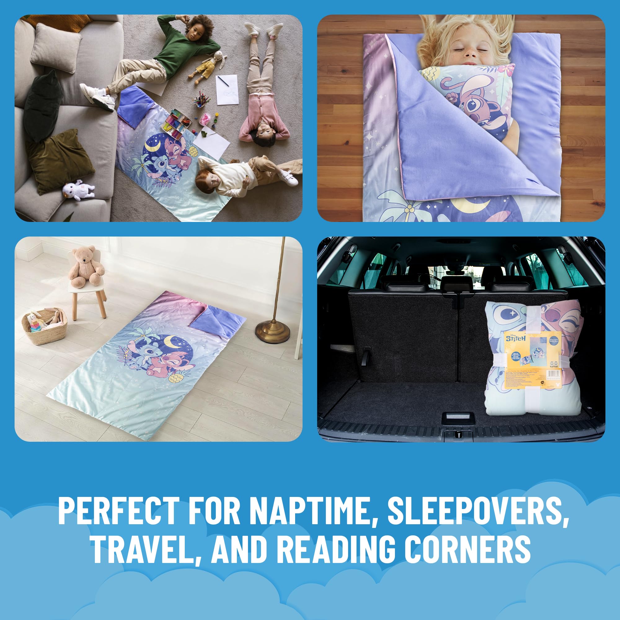 Nap mat with zipper closure keeps naps tidy