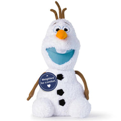 Jay Franco Olaf weighted pillow buddy ready for cozy snuggles.