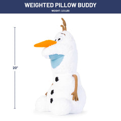 Olaf white plush from Jay Franco adds decorative charm and cuddles.