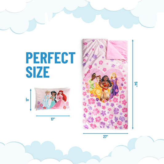 Jay Franco Princess pillow 17x11 provides plush comfort for naps.