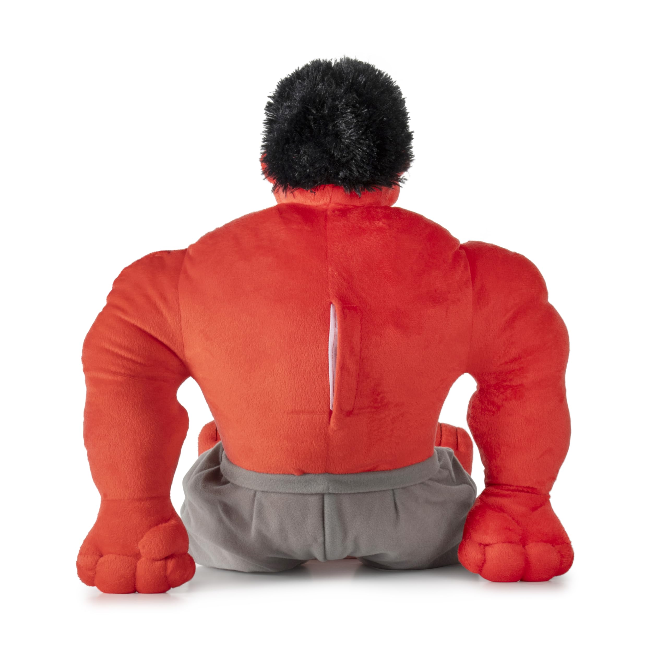 Internal battery pack powers Red Hulk LEDs for a gentle glow.