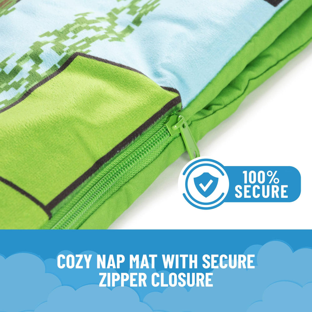 Jay Franco nap mat zipper closure for secure use