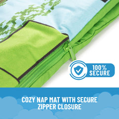 Jay Franco nap mat zipper closure for secure use