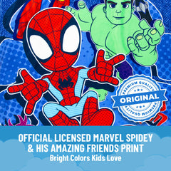 Jay Franco Spidey Amazing Friends design energizes playtime rooms.