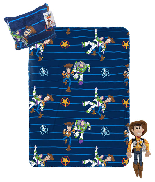 Jay Franco Toy Story travel set blanket 40x50 for cozy on the go.