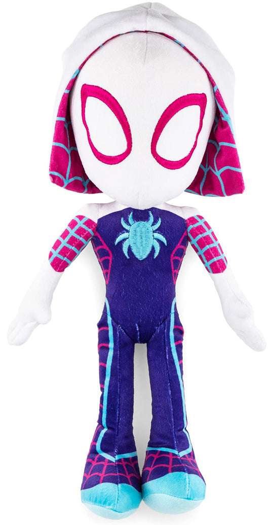 Jay Franco Spidey Gwen pillow buddy front view for cozy playtime and cuddles.