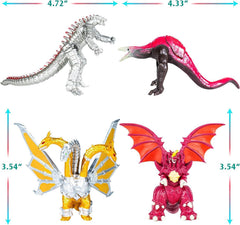 JAYKENIXO Kong-Dragon mini-monsters for cake toppers and imaginative play