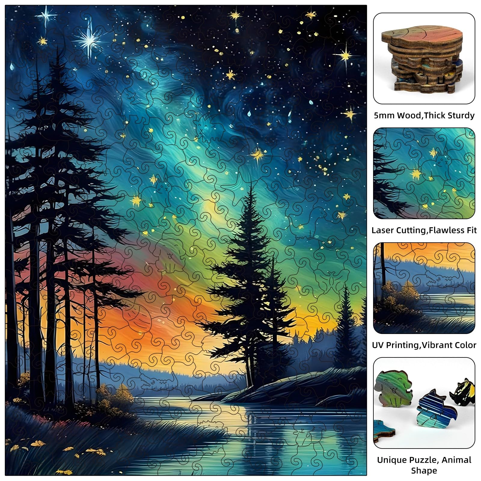 Jazcimdo finished puzzle can be hung as wall decoration
