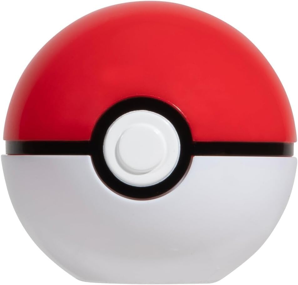 Pikachu fits inside a Poké Ball for compact battles.