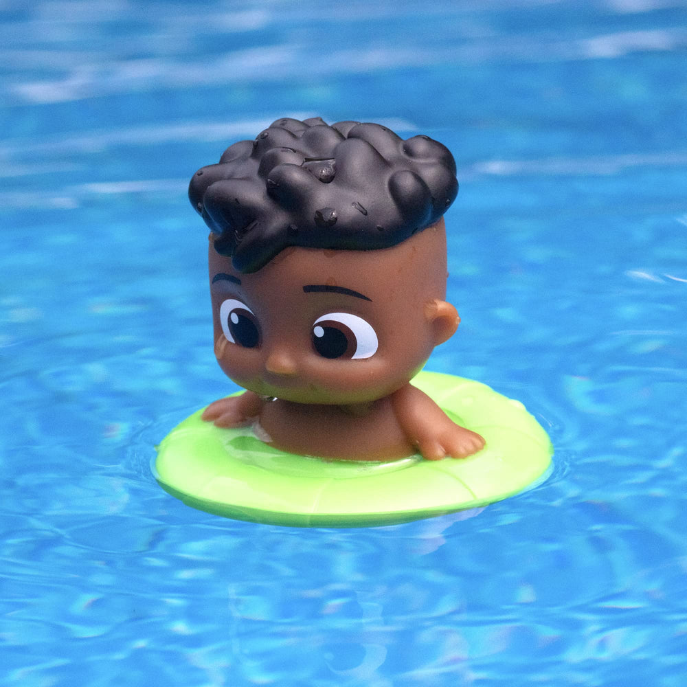Jazwares CoComelon bath-time toy for splashy tub play.