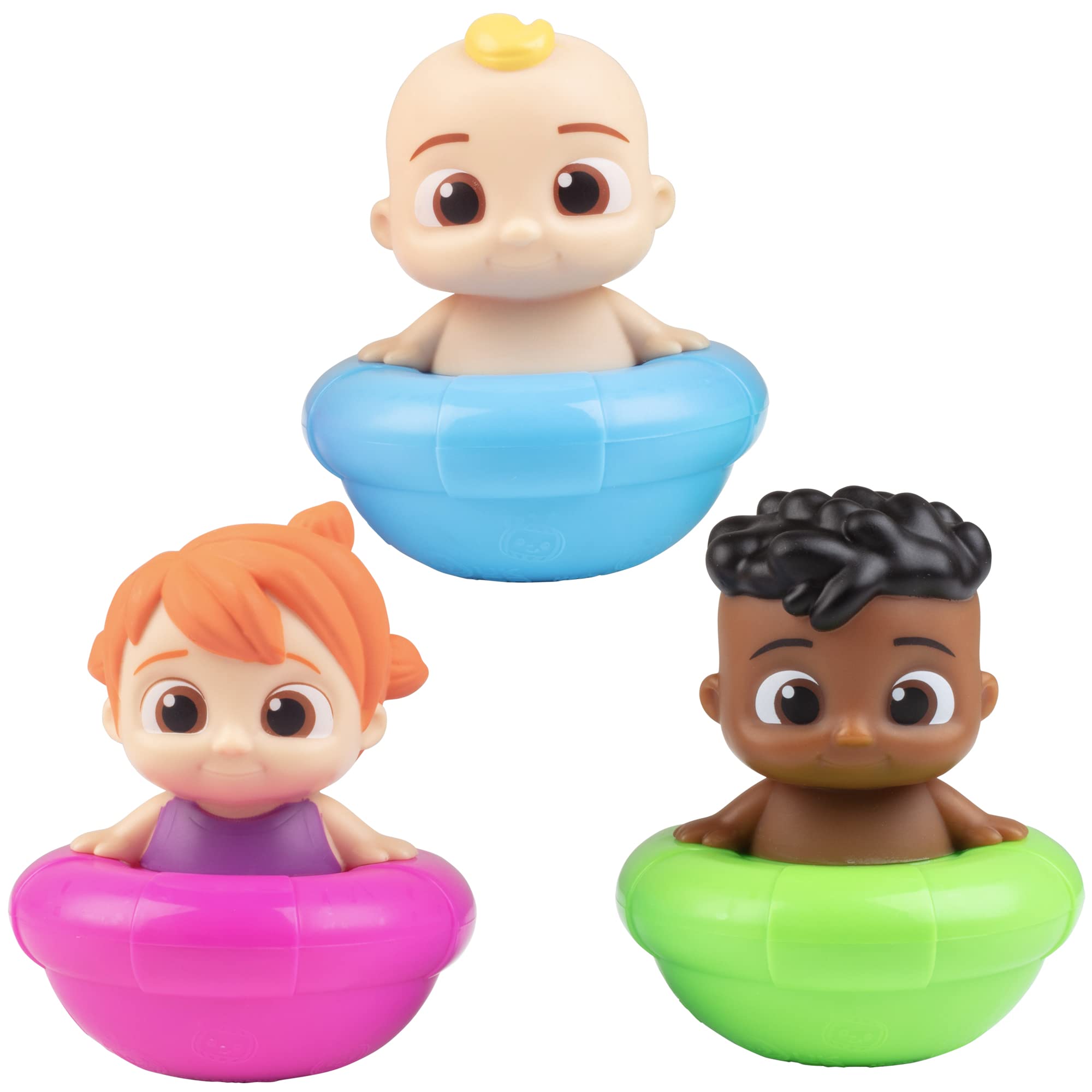 Jazwares CoComelon JJ floating figure for bath time play and imaginative adventures.