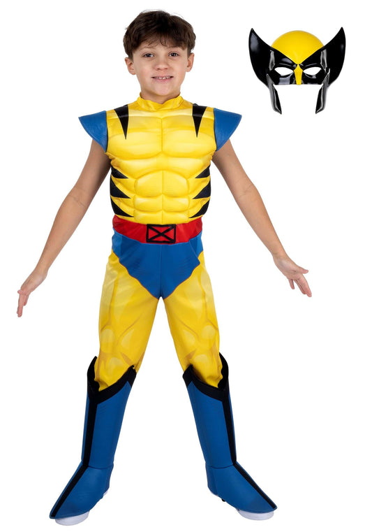 Jazwares Costume Play Wolverine mask with eye holes for clear visibility during hero adventures.