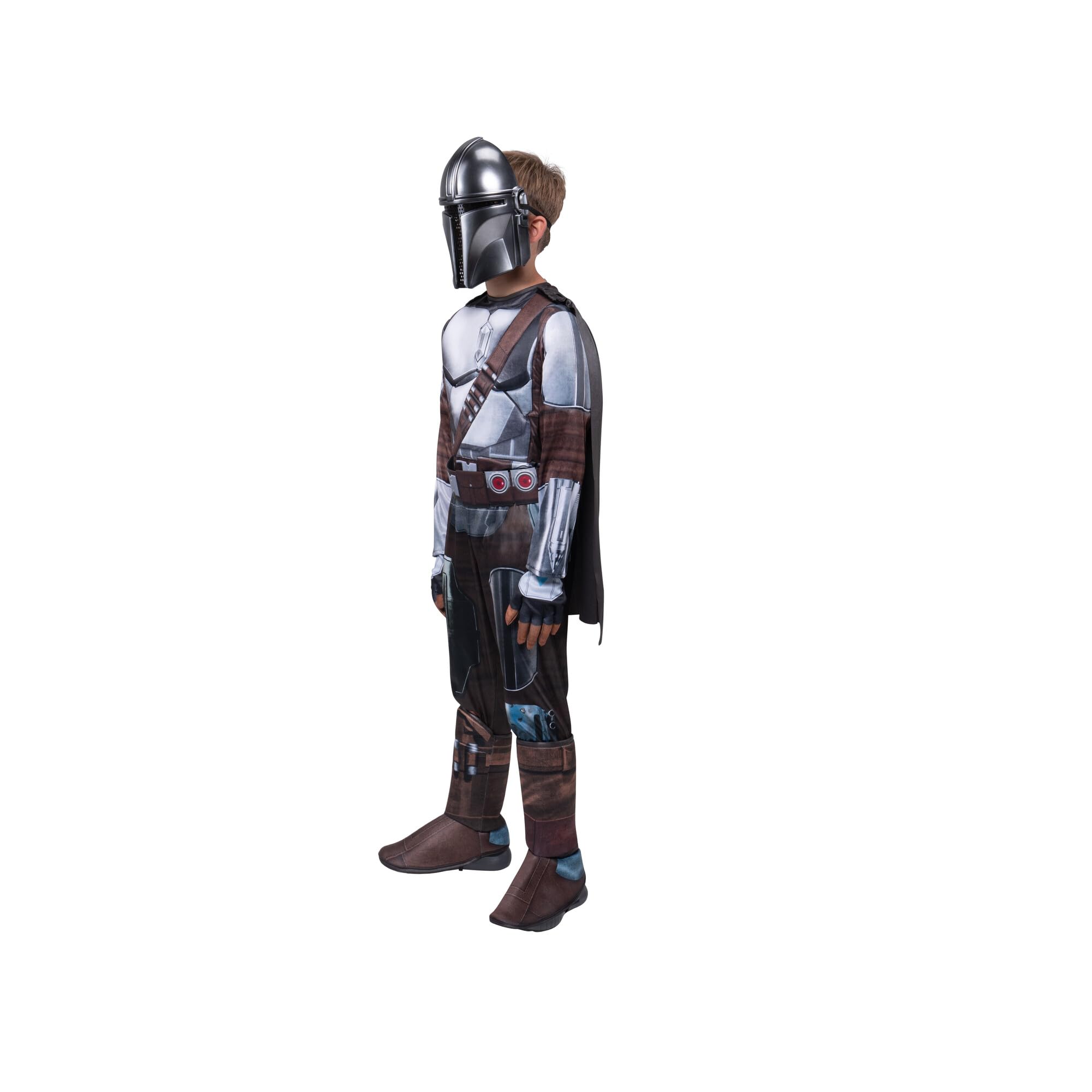Jazwares Costumes Mandalorian youth deluxe complete look for quick cosplay setup.