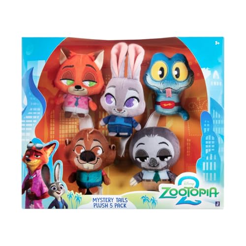 Jazwares Disney Zootopia 2 Judy Hopps plush ideal for role-play adventures.