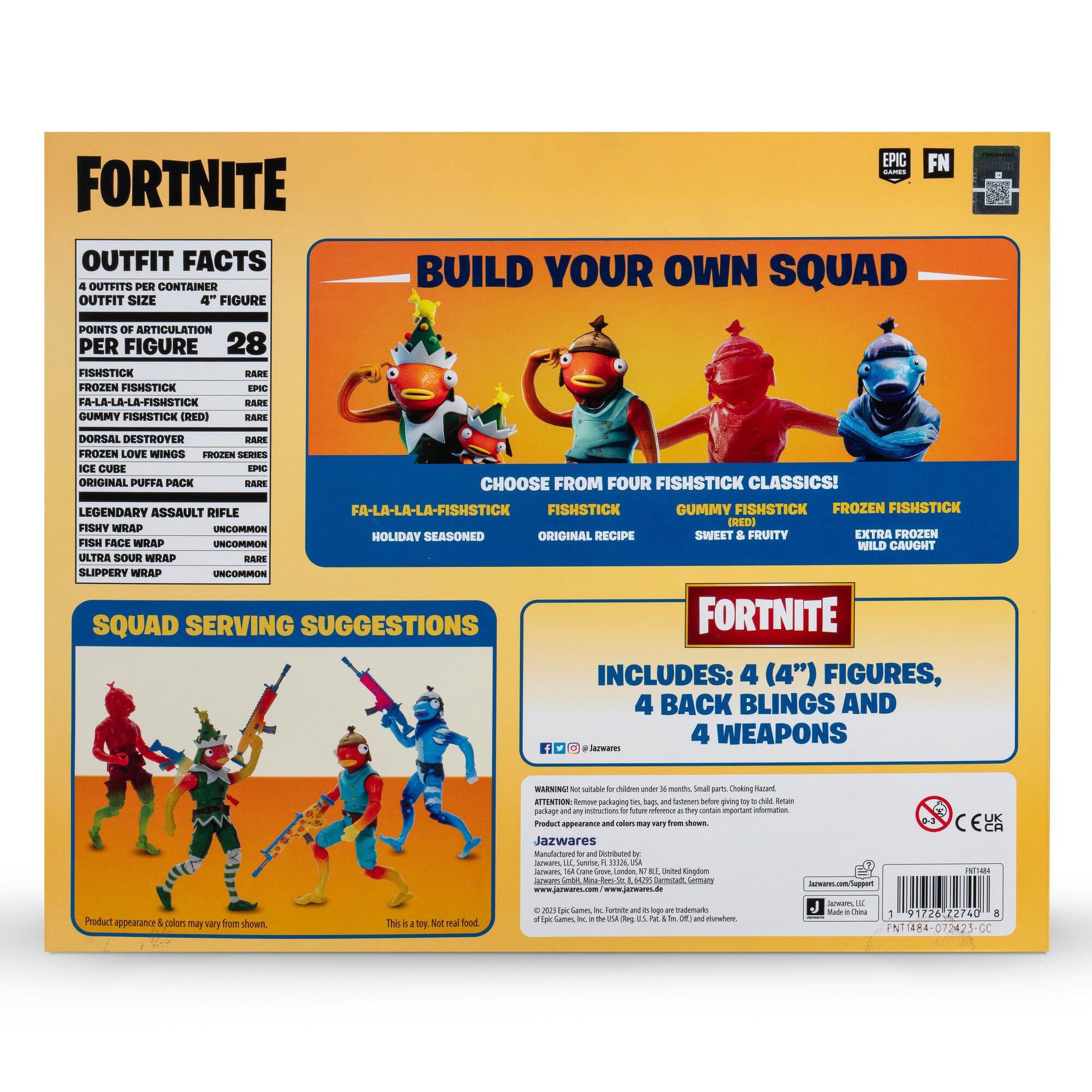 Jazwares Fortnite back bling accessories add customizable character flair