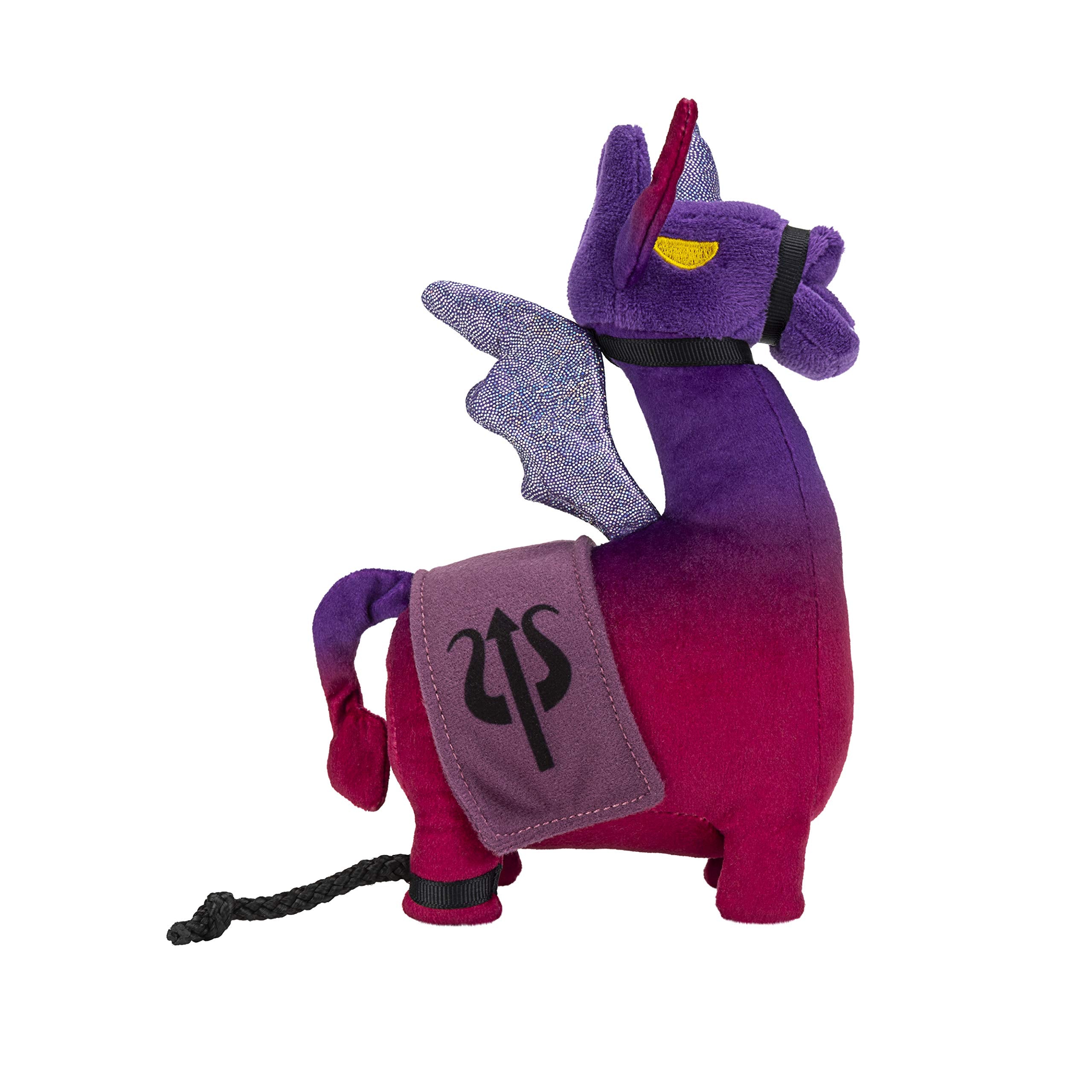 Jazwares Fortnite Dark Llamacorn plush front view shows ultra soft cuddle appeal