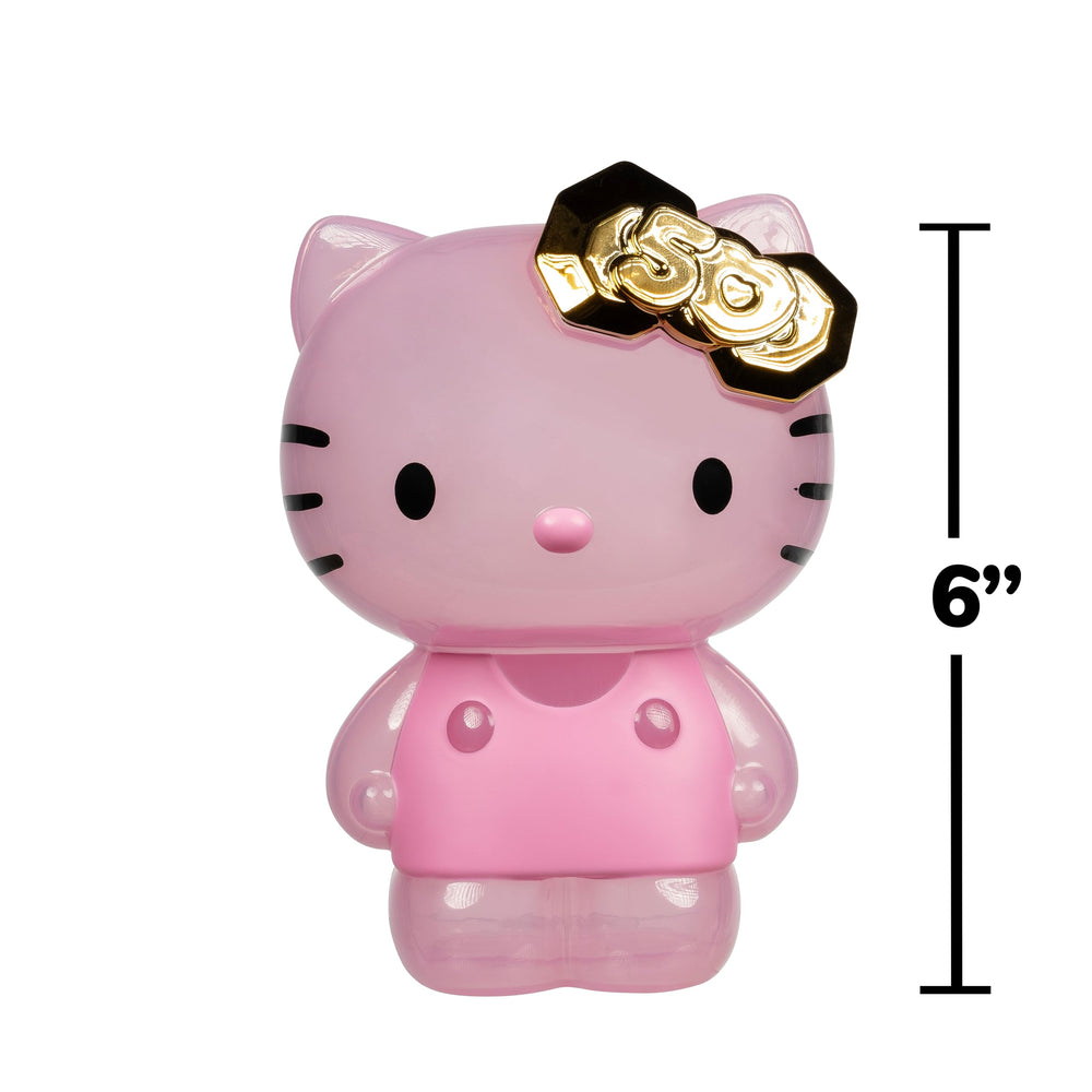 Jazwares Hello Kitty 50th Anniversary nesting figure in flocked finish adds tactile charm.