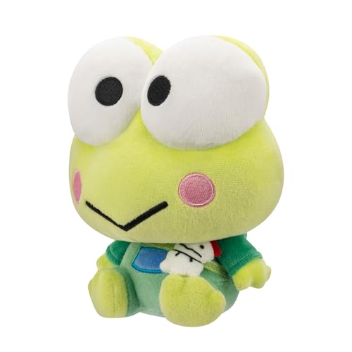 Jazwares Keroppi plush hoodie embroidery details show cute charm