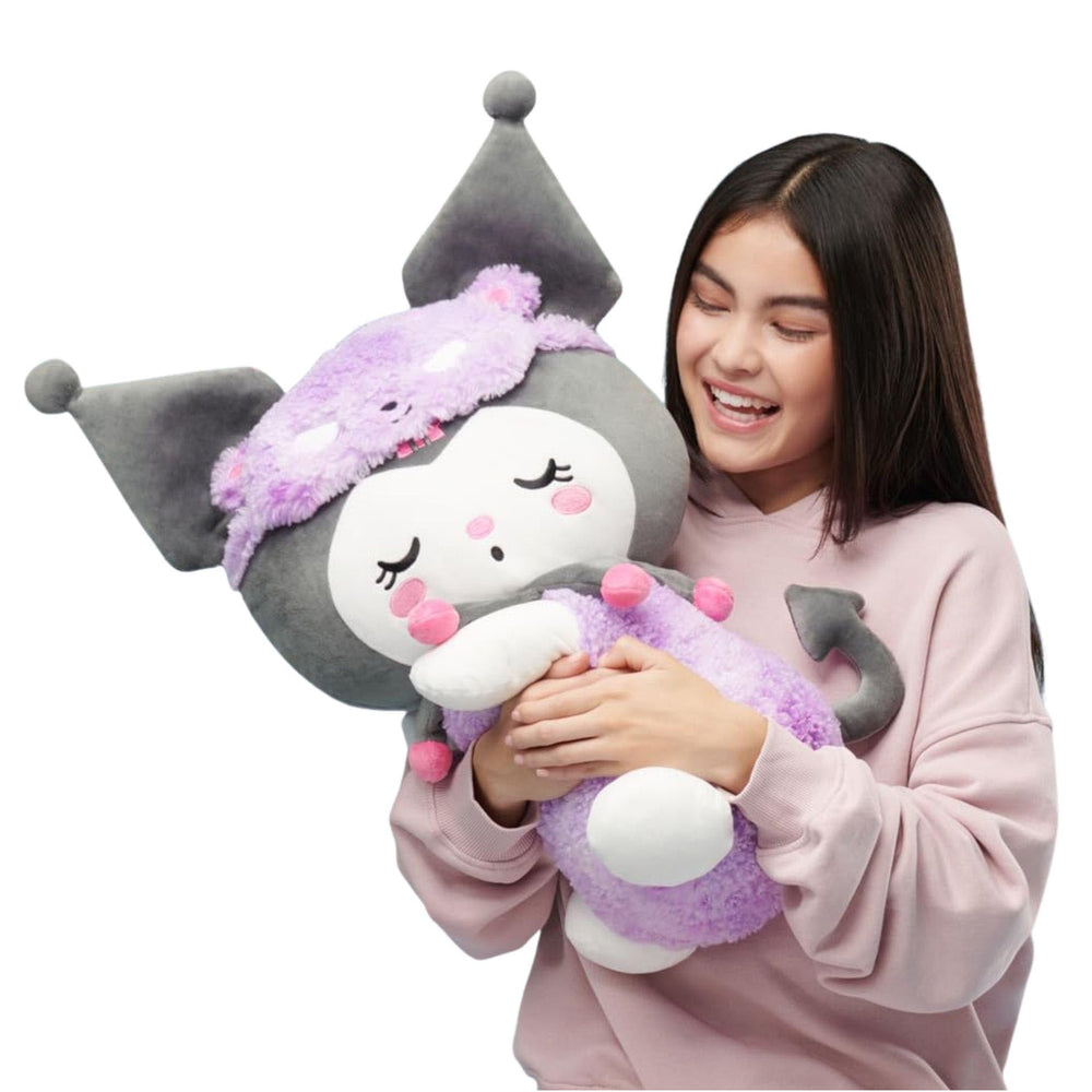Jazwares Kuromi 18in sleeping plush, perfect cuddle buddy for cozy sleepovers.