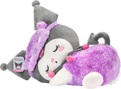 Jazwares Kuromi tie-dye pajamas on plush for playful sleepover style.