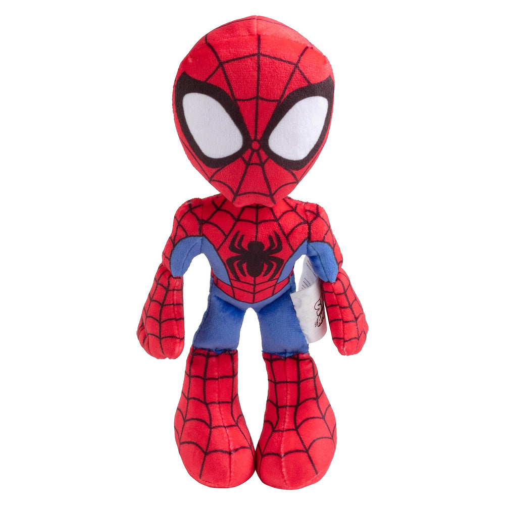Jazwares Marvel Spidey plush soft fabric for gentle hugs.