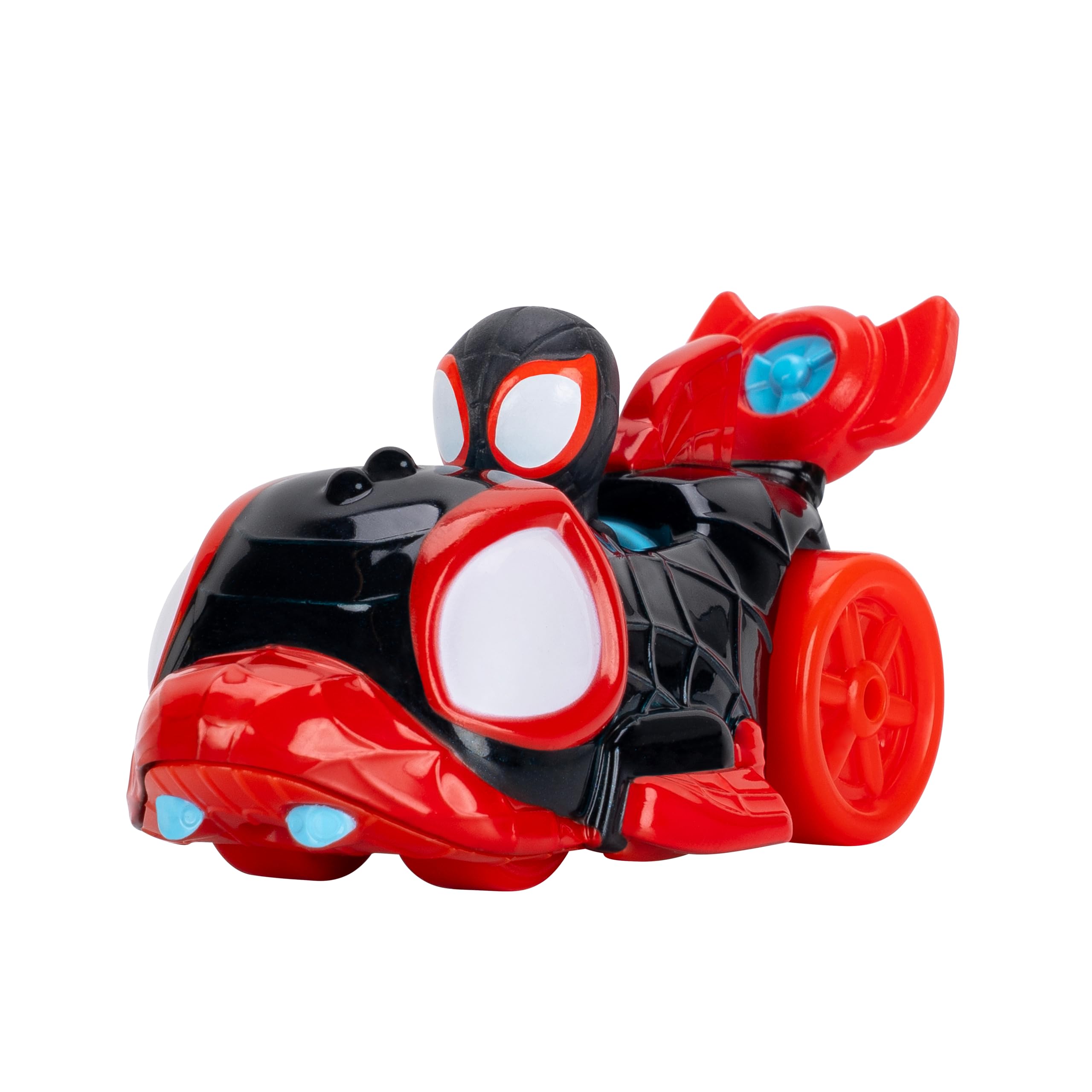 Jazwares Marvel Spidey Ghost-Spider Spin Green Goblin heroes in aquatic play.