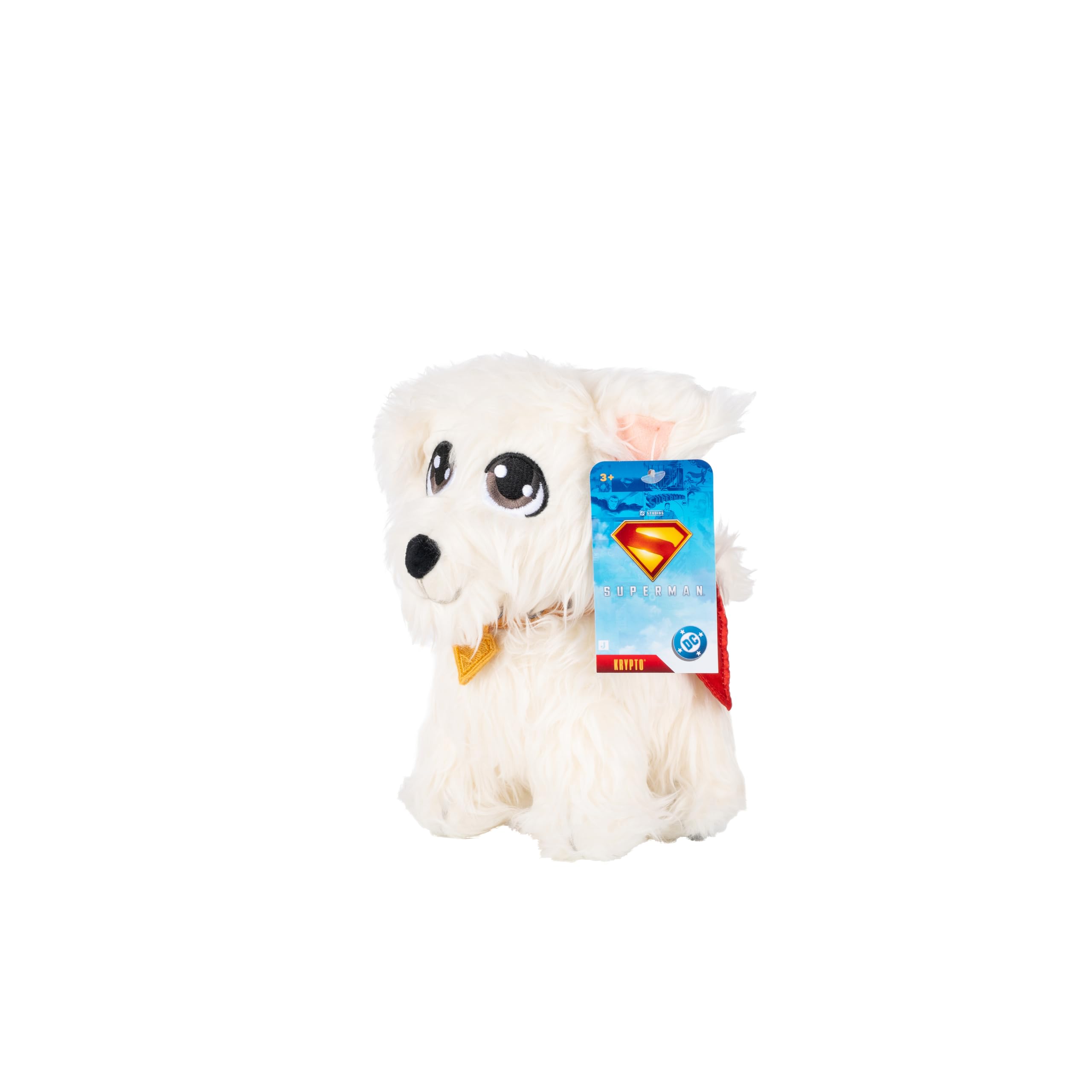 Krypto toy adds to shelf or playtime with soft, inviting texture.
