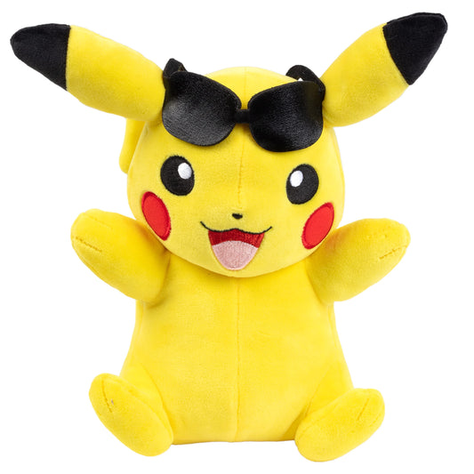 Jazwares Pikachu plush close-up fur texture inviting cozy tactile play