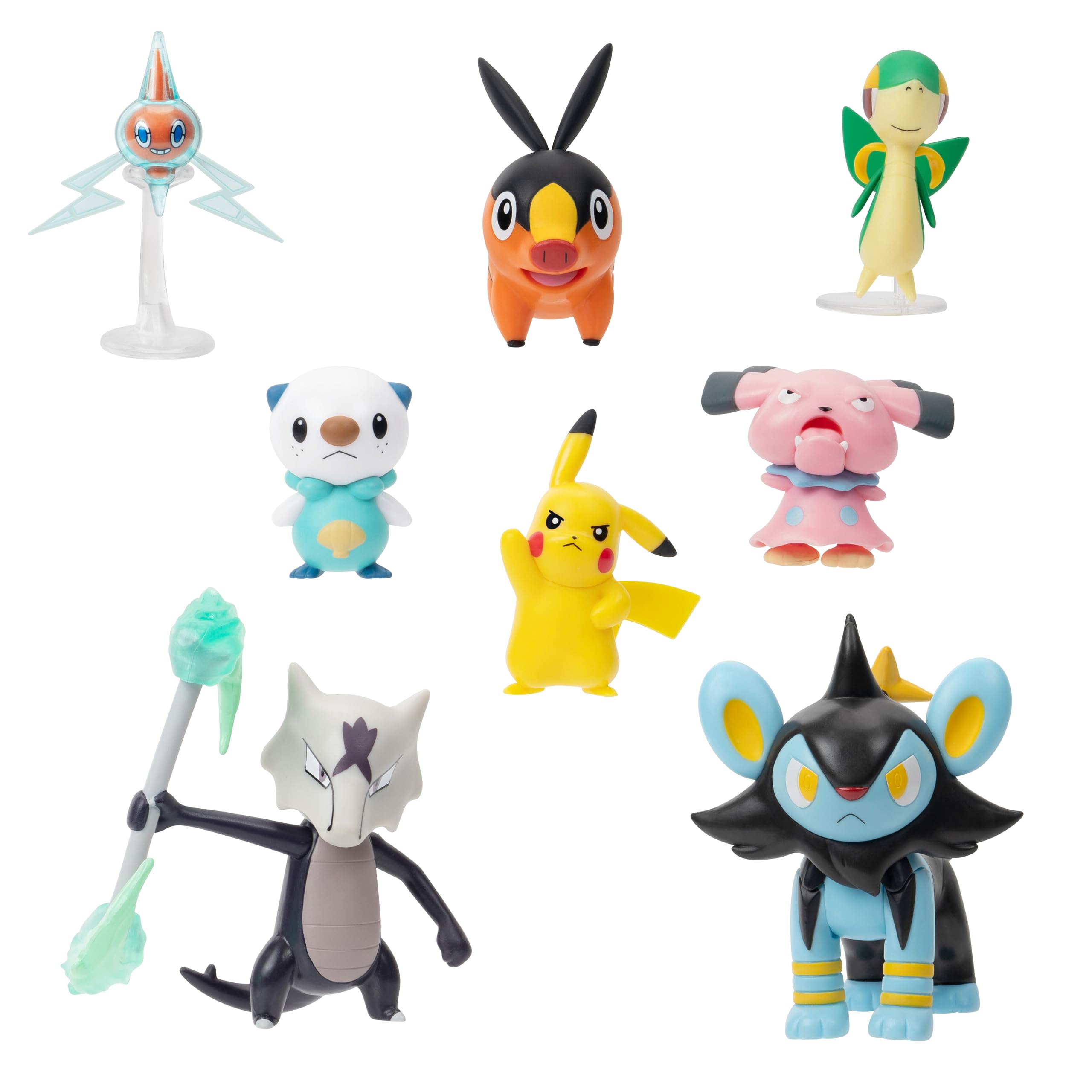 Jazwares Pokemon Battle Figure 8 Pack Pikachu 2-inch ready for action-packed play.