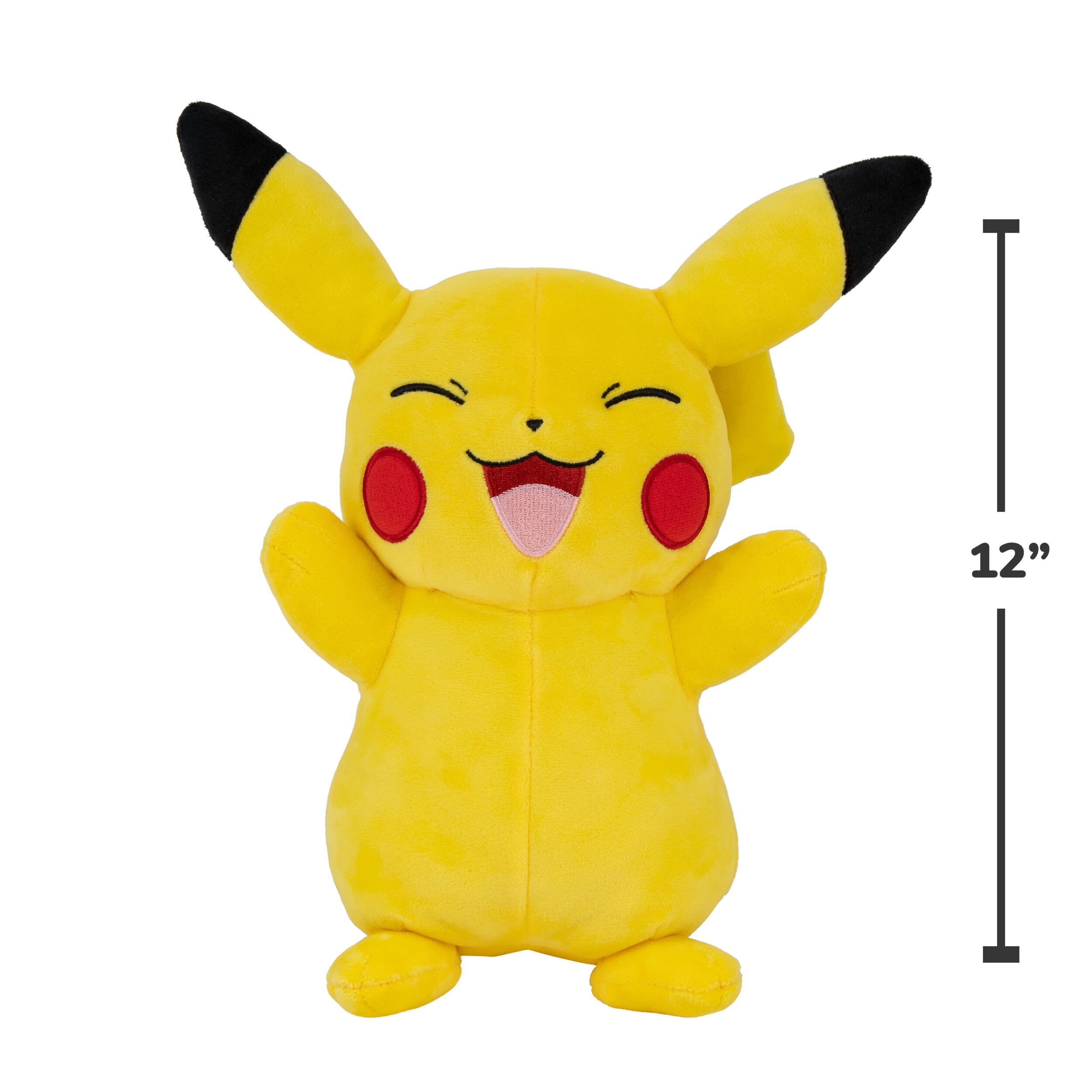 Jazwares Pokemon Pikachu plush 12-inch gift-ready packaging, a ready-made present.