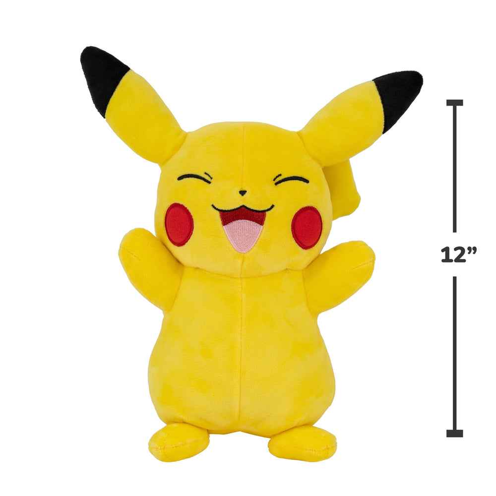 Jazwares Pokemon Pikachu plush 12-inch gift-ready packaging, a ready-made present.