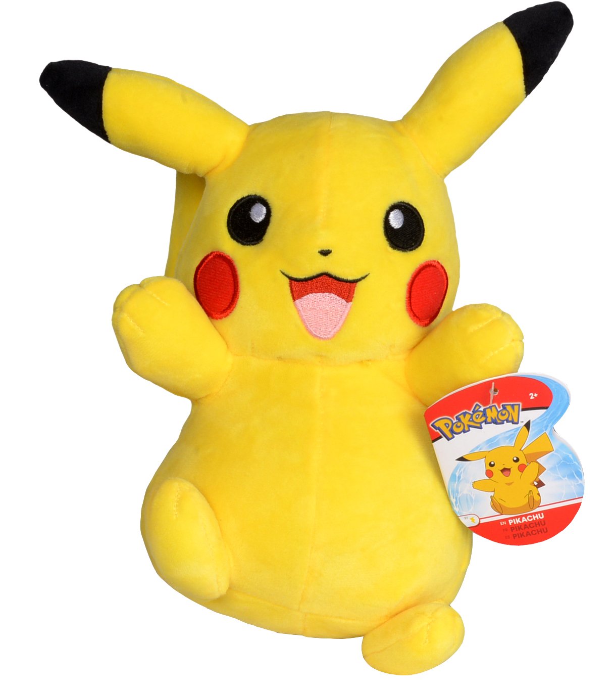 Jazwares Pokémon Pikachu plush 8-inch – soft, cuddly companion for playtime.