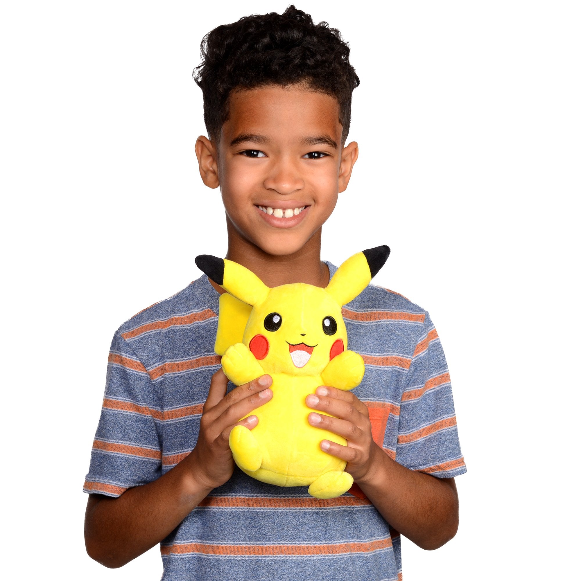 Jazwares Pokémon Pikachu plush – official licensed merchandise by Wicked Cool Toys.