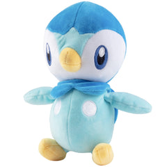 Jazwares Pokemon Piplup plush in hand emphasizes travel-friendly, portable companion.