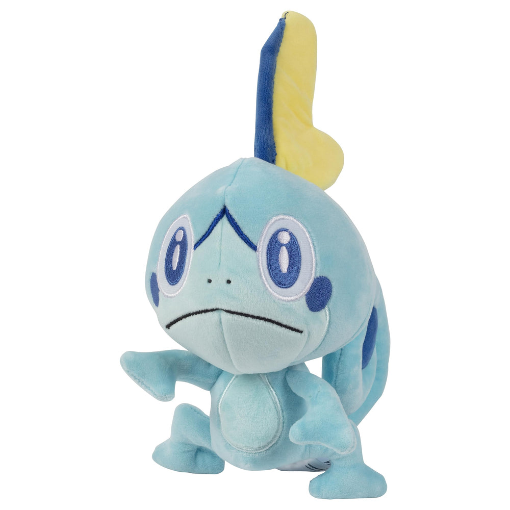 Jazwares Sobble plush 8in side view, cozy companion for travel and play.