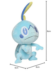 Jazwares Sobble plush 8in, portable cuddle buddy for road trips.