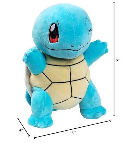 Jazwares Pokemon Squirtle plush official-licensed keepsake for fans.