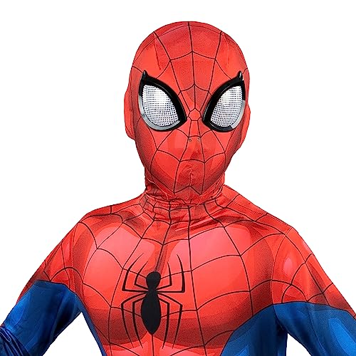 Jazwares Spider-Man Youth Deluxe Zentai back view showing seamless design for stealth moves.
