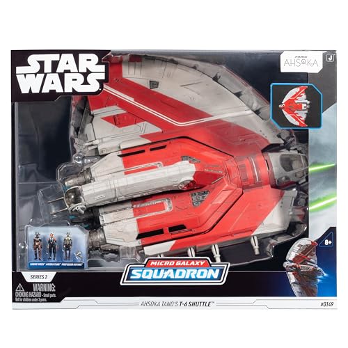 Jazwares Ahsoka Tano T-6 Shuttle showcasing retractable landing gear