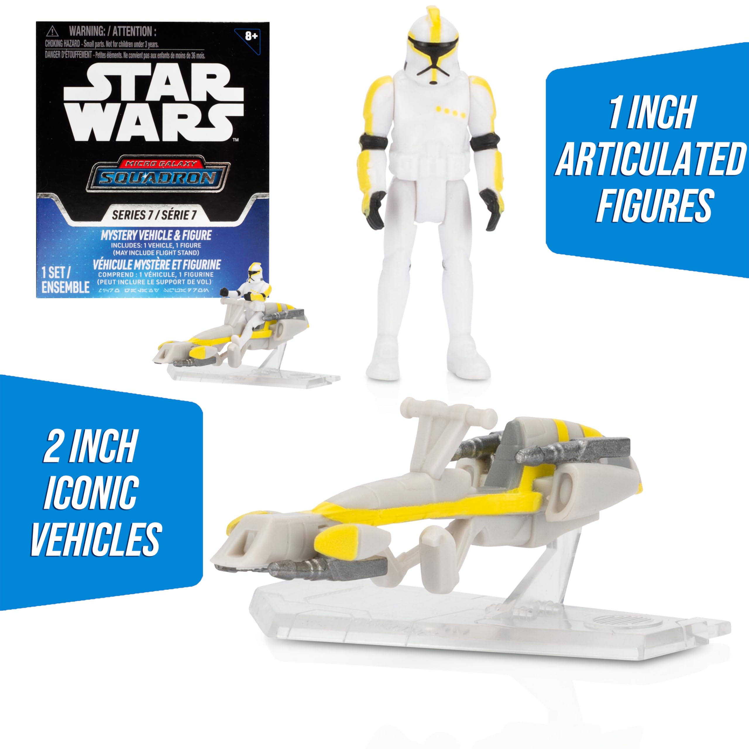 Jazwares Star Wars Micro Galaxy Scout Barc Speeder with Rex for action display